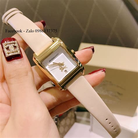 đồng hồ burberry nữ mặt vuông